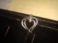 СРЕБЪРЕН РОМАНТИЧЕН БЕЛ ЕПОК АРТ МЕДАЛЬОН СРЕБРО 925 2 СЪРЦА в 1 - 25852, снимка 5