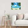 Картина на платно с дървена рамка Тропически плаж-,30x40 см., снимка 3