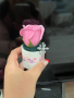 Керамична кашпичка със сапунени ароматни рози