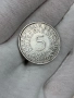 5 марки 1951 г, Германия - сребърна монета , снимка 3
