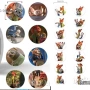 2 вида 100 бр Зоотопия Зоотрополис Zootropolis малки самозалепващи лепенки стикери ръчна подарък, снимка 1