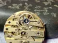 МЕХАНИЗЪМ с ПОРЦЕЛАНОВ РИМСКИ ЦИФЕРБЛАТ отСТАР КОЛЕКЦИОНЕРСКИ РЯДЪК ШВЕЙЦАРСКИ ДЖОБЕН ЧАСОВНИК 49637, снимка 7