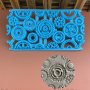Зъбни колела печат отпечатък форма резец мрежа борд украса декор на торти фондан борд