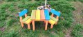 Детска маса със столчета; Дървена масичка със столове за деца, снимка 4