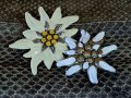 Винтидж алпийски брошки,,Еделвайс,,, снимка 1