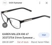 Karen Millen KM47 51mm 16-135 рамка, дамски диоптрични очила с камъчета, снимка 1 - Слънчеви и диоптрични очила - 41633522