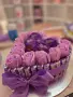 Подаръчна аранжировка с рози и шоколади Milka, снимка 3