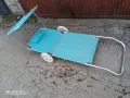 шезлонг на колела за плаж със сенник , снимка 10
