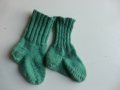 зелени плетени чорапи ходило 14, конч 16, снимка 2