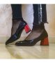 Дамски обувки D 455 black/red, снимка 1