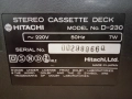 Дек Hitachi D230, снимка 7