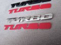 Метални самозалепващи емблеми Турбо Turbo в три цвята за кола автомобил джип ван , снимка 3