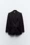 Дамско черно сако Zara , снимка 1 - Сака - 42220040