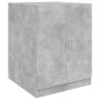 vidaXL Шкаф за пералня, бетонно сив, 71x71,5x91,5 см（SKU:808399