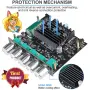 Мощен висококачествен мини Стерео цифров Bluetooth 5.1 усилвател Клас D 2 X  50W + 100W 2.1 събуфер, снимка 4