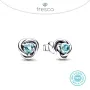 НОВО! Дамски обеци Fresca по модел тип Пандора Pandora сребро 925 Eternity Turquoise, снимка 1