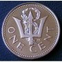 1 цент 1973 PROOF, Барбадос, снимка 1