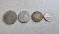 Монети. Карибски басеин. Барбадос. 1 долар и 0.25, 5, 1  цента. 4 бр.