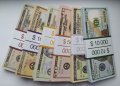 Висококачествени реквизитони сувенирни пари. Банкноти от 5, 10, 20, 50 и 100 щатски долари