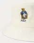 НОВА оригинална мъжка бяла шапка идиотка / bucket hat POLO RALPH LAUREN размер L / XL / 61 см от САЩ, снимка 3