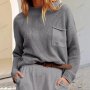 Персонализиран модерен дамски пуловер с кръгло деколте и дълги ръкави, 5цвята - 023 , снимка 6