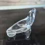 Колекционерска кристална фигура Тюлен "Cristal de Sèvres" – Франция, подпис , снимка 10