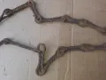 Стара верига за огнище от ковано желязо , здрава, снимка 3