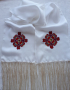 Ръчно бродиран копринен шал с български мотив, снимка 1 - Шалове - 36238502