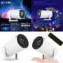 Преносим мини проектор, Android 11, HDMI връзка, USB, AV,  Audio jack3. 5mm, ротация на 180 градуса, снимка 1