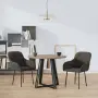 vidaXL Трапезни столове, 2 бр, тъмносиви, кадифе, снимка 2