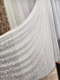 модел за тънко перде френска дантела, бяло, снимка 1 - Пердета и завеси - 44821537