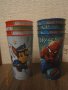 Нови детски пласмасови чаши с герои от филми на Дисни - Spiderman и PAW patrol.