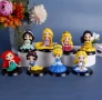 8бр фигурки за торти Disney princess Снежанка, Рапунцел, Ариел, Пепеляшка, Бел, Спящата красавица , снимка 2