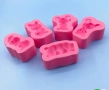 3D 5 бр Дисни Мечо Пух Мики Мини Маус Дейзи Дък силиконов молд форма гипс кубчета имена свещ сапун, снимка 6