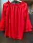 Червена блуза , снимка 1 - Блузи с дълъг ръкав и пуловери - 40897837