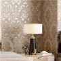 mosegor Gold Damask Ретро релефен нетъкан тапет за декорация, 0,53 x 10 M, снимка 2