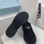 мокасини с камъни prada от естествена кожа , снимка 4