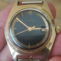 Мъжки часовник Ruhla - UMF 24. Made in GDR. Vintage watch. Ретро модел. Позлата. Механичен механизъм, снимка 1 - Мъжки - 41944640