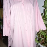розова риза с 3/4 ръкав, снимка 1 - Ризи - 42092550
