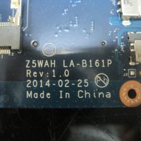 Дъна платка Z5WAH LA-B161P Rev: 1.0 Acer Aspire V3-572 Core i3 4030U 1.90GHz 100% работеща, снимка 2 - Части за лаптопи - 41763994