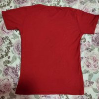Червена тениска, размер M, снимка 3 - Тениски - 41635962