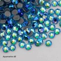 Високо качество цветни камъни ( кристали) АВ за декорация, топло лепене, снимка 2 - Други - 34208929