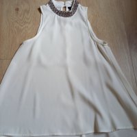 Дамска бяла блуза с камъни, снимка 5 - Ризи - 37539730