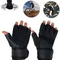 Кожени фитнес ръкавици - ръкавици за колело, снимка 1 - Спортна екипировка - 42048469