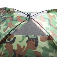 Камуфлажна палатка за къмпинг (200x200x130 см.) – 4 човека, снимка 2 - Палатки - 40772257