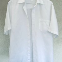Лукс бяла ленена риза 120% LINO Италия, снимка 2 - Ризи - 41142342