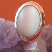 Сребърен пръстен с естествен камък, снимка 2 - Пръстени - 34409896
