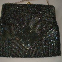 Ретро Дамска чанта портмоне стъклена мъниста хемелеон , снимка 2 - Други ценни предмети - 41701242