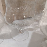 Кристални  чаши за вино / шампанско гравирани , снимка 3 - Антикварни и старинни предмети - 39096365