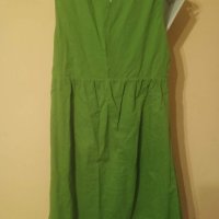 Разкроена рокля в зелено Есприт, снимка 2 - Рокли - 41209272